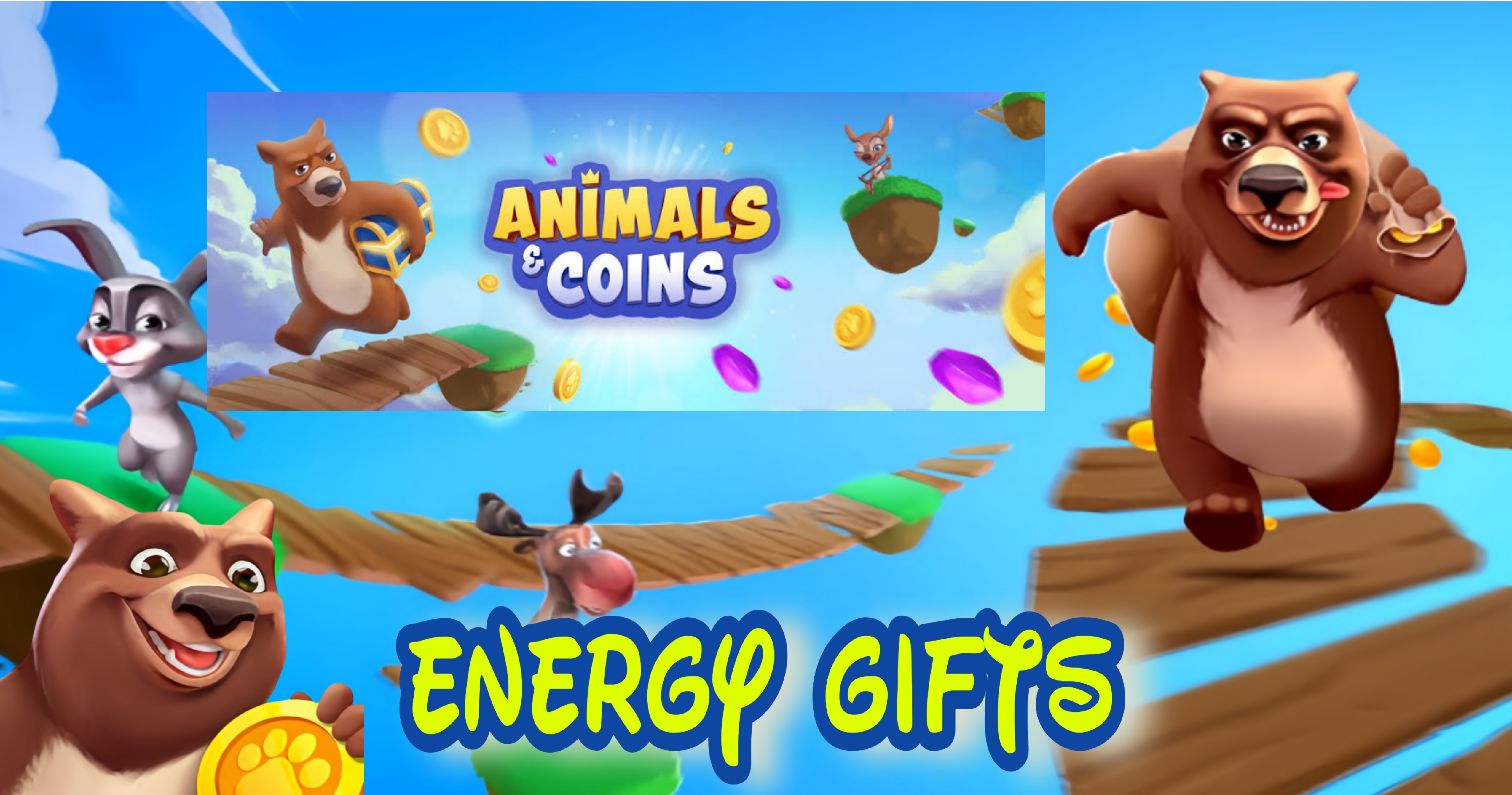 Animal & Coins Free Energy, Gift Bonuses - Crazy Rewards